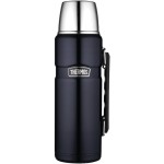 Thermos Stainless Steel King 40 Ounce Beverage Bottle, Midnight Blue
